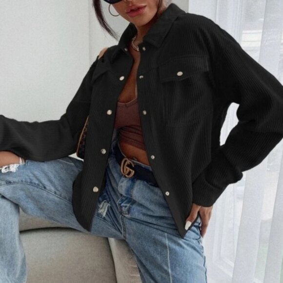 Black corduroy jacket - Picture 6 of 7